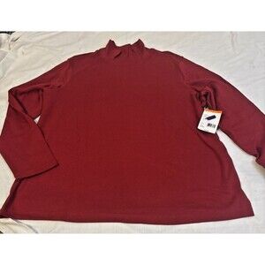 Laura Scott Mock Turtle Neck Red 20/22W
